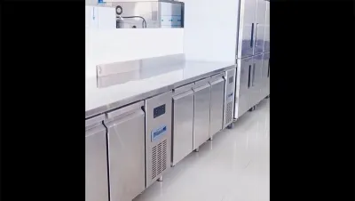 طاولة تحضير الطعام طراز أوروبي (للمطابخ التجارية)