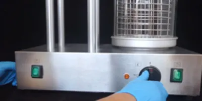 آلة تسخين النقانق بالبخار مع أعمدة تسخين