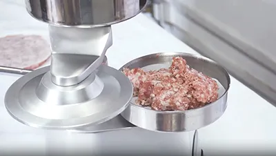 مكبس يدوي لتشكيل أقراص لحم برجر